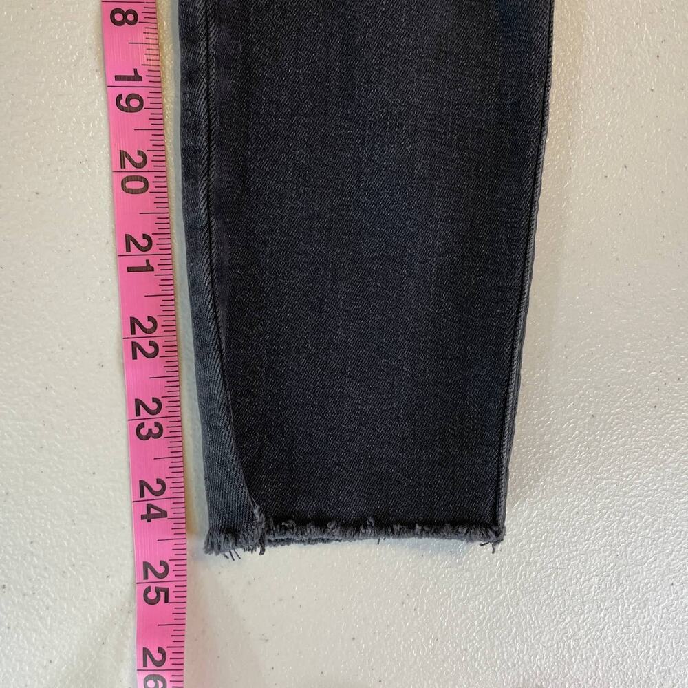Ksubi Black Faded Denim Distressed Skinny Leg Mid Rise Y2K Designer Jeans 25 - Picture 16 of 16